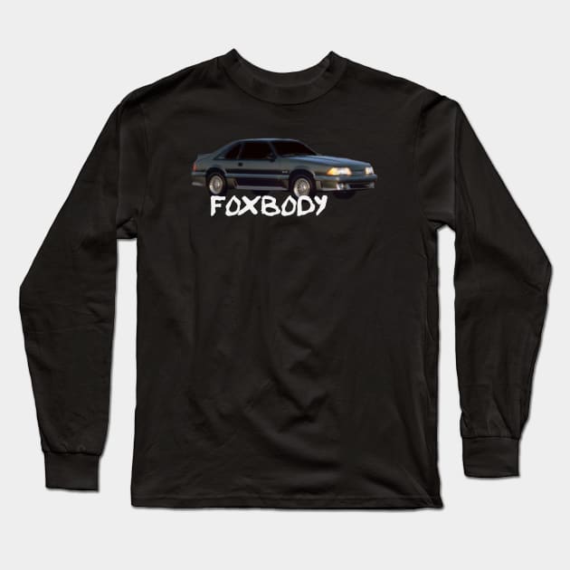 FOXBODY MUSTANG Long Sleeve T-Shirt by Cult Classics